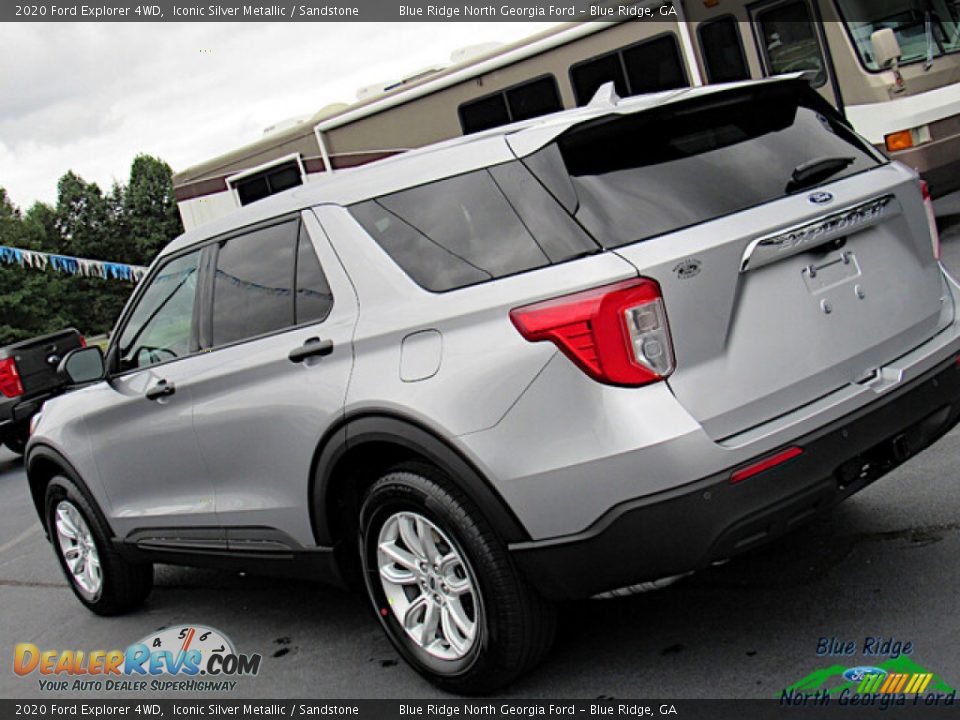 2020 Ford Explorer 4WD Iconic Silver Metallic / Sandstone Photo #27