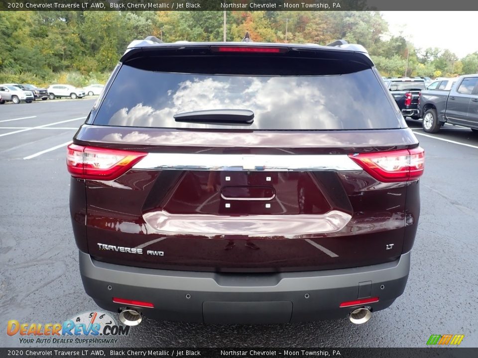 2020 Chevrolet Traverse LT AWD Black Cherry Metallic / Jet Black Photo #4