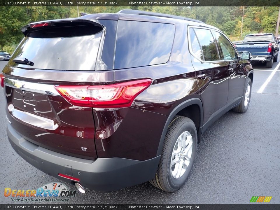 2020 Chevrolet Traverse LT AWD Black Cherry Metallic / Jet Black Photo #5