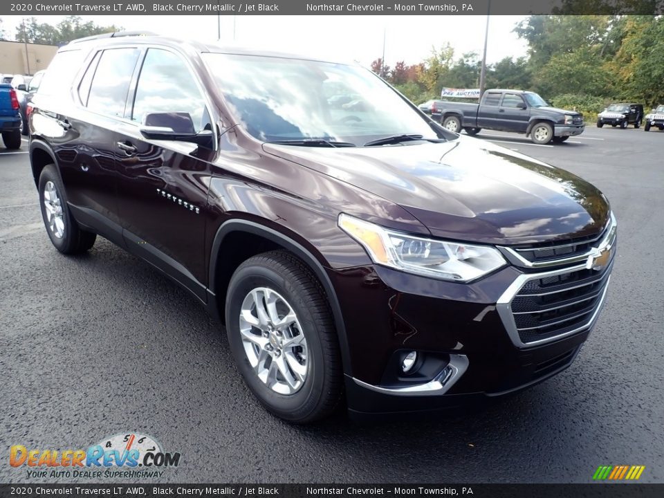 2020 Chevrolet Traverse LT AWD Black Cherry Metallic / Jet Black Photo #7