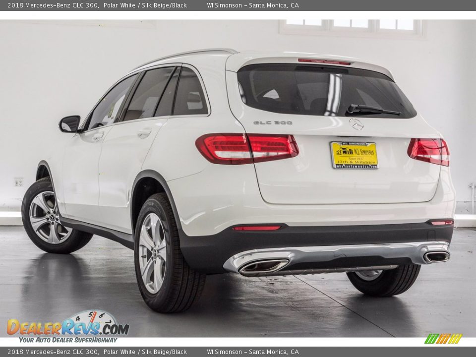 2018 Mercedes-Benz GLC 300 Polar White / Silk Beige/Black Photo #3