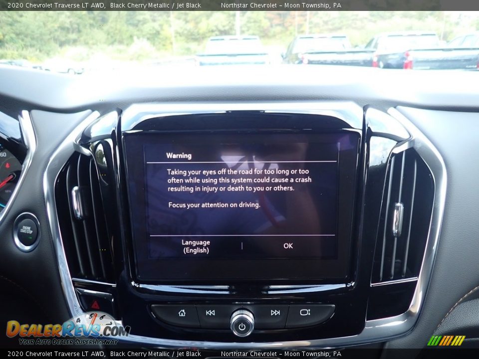 2020 Chevrolet Traverse LT AWD Black Cherry Metallic / Jet Black Photo #17