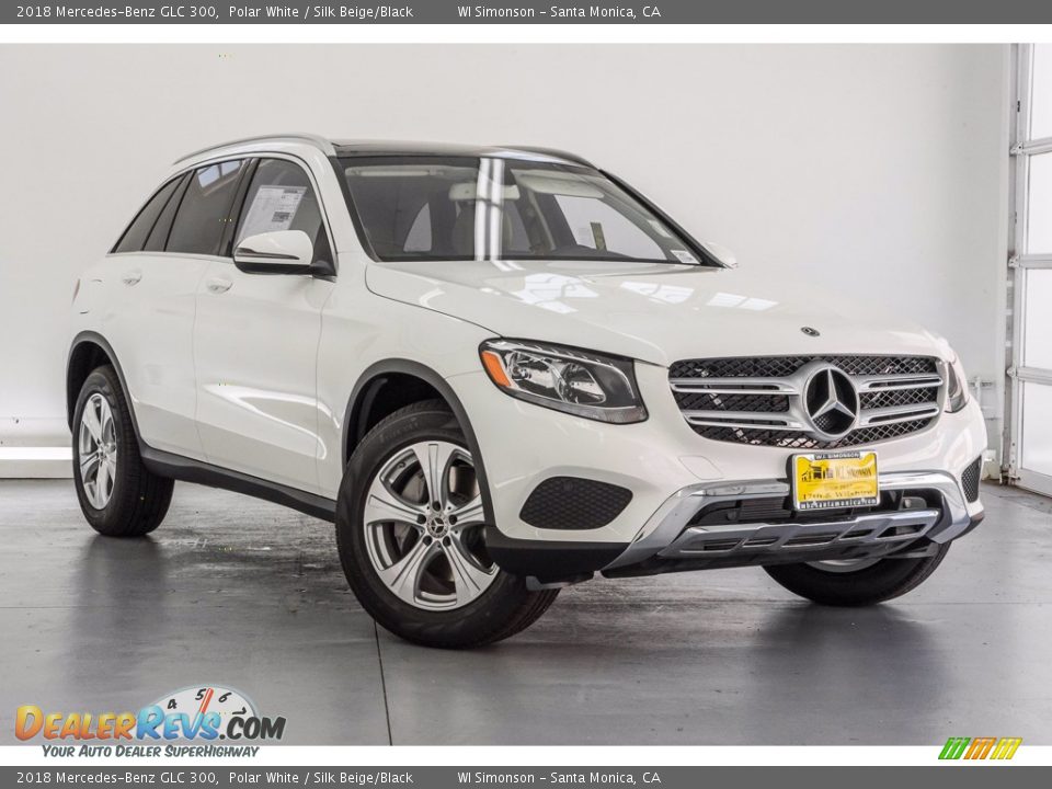 2018 Mercedes-Benz GLC 300 Polar White / Silk Beige/Black Photo #12