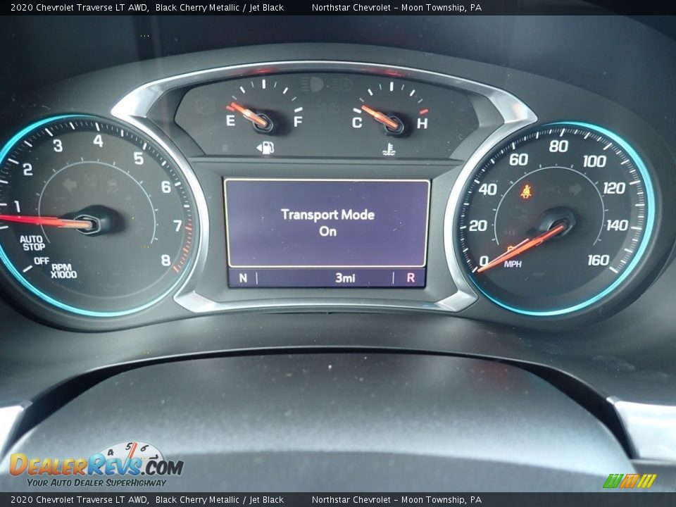 2020 Chevrolet Traverse LT AWD Black Cherry Metallic / Jet Black Photo #20