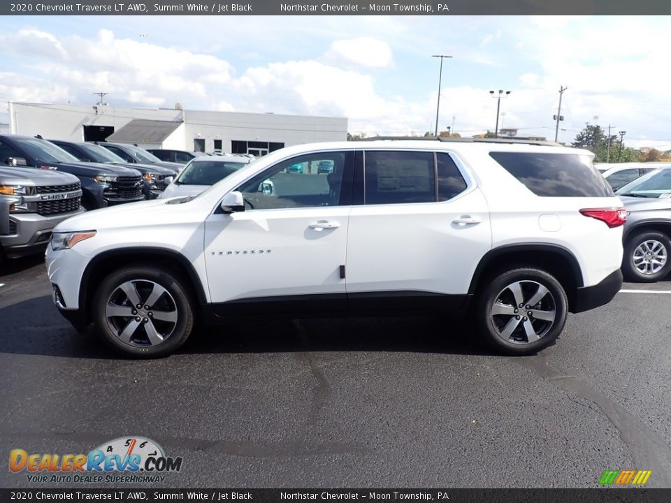 2020 Chevrolet Traverse LT AWD Summit White / Jet Black Photo #2