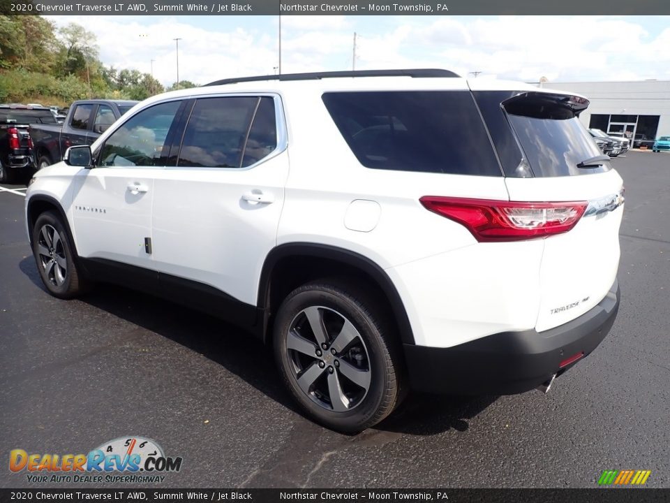 2020 Chevrolet Traverse LT AWD Summit White / Jet Black Photo #3