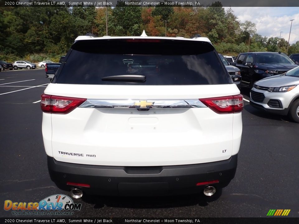 2020 Chevrolet Traverse LT AWD Summit White / Jet Black Photo #4