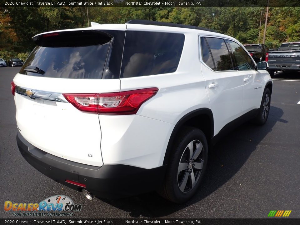 2020 Chevrolet Traverse LT AWD Summit White / Jet Black Photo #5