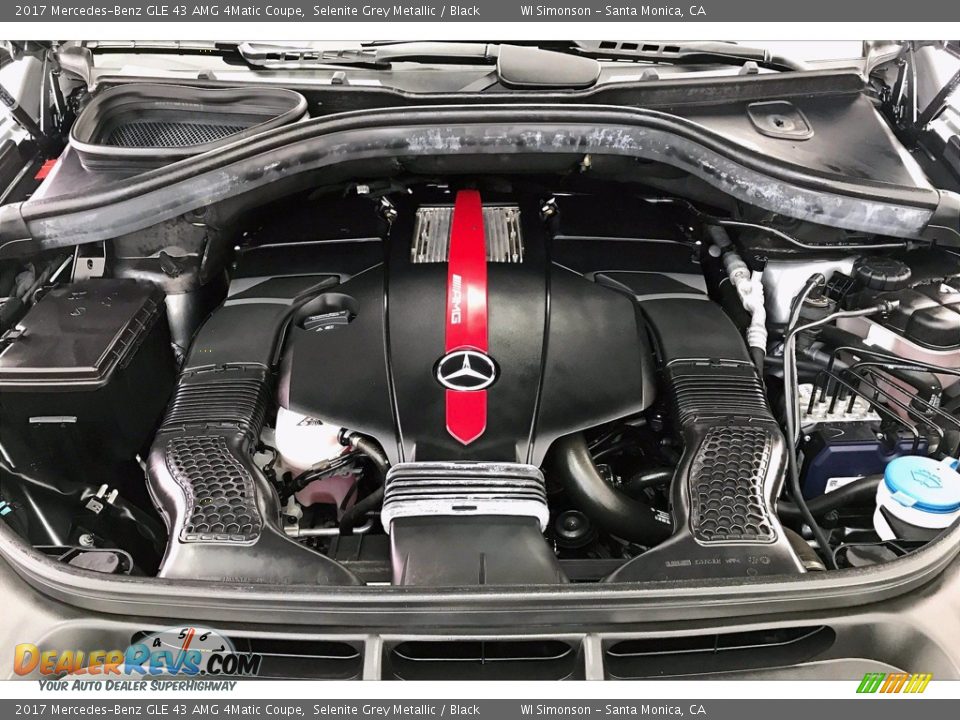 2017 Mercedes-Benz GLE 43 AMG 4Matic Coupe Selenite Grey Metallic / Black Photo #9