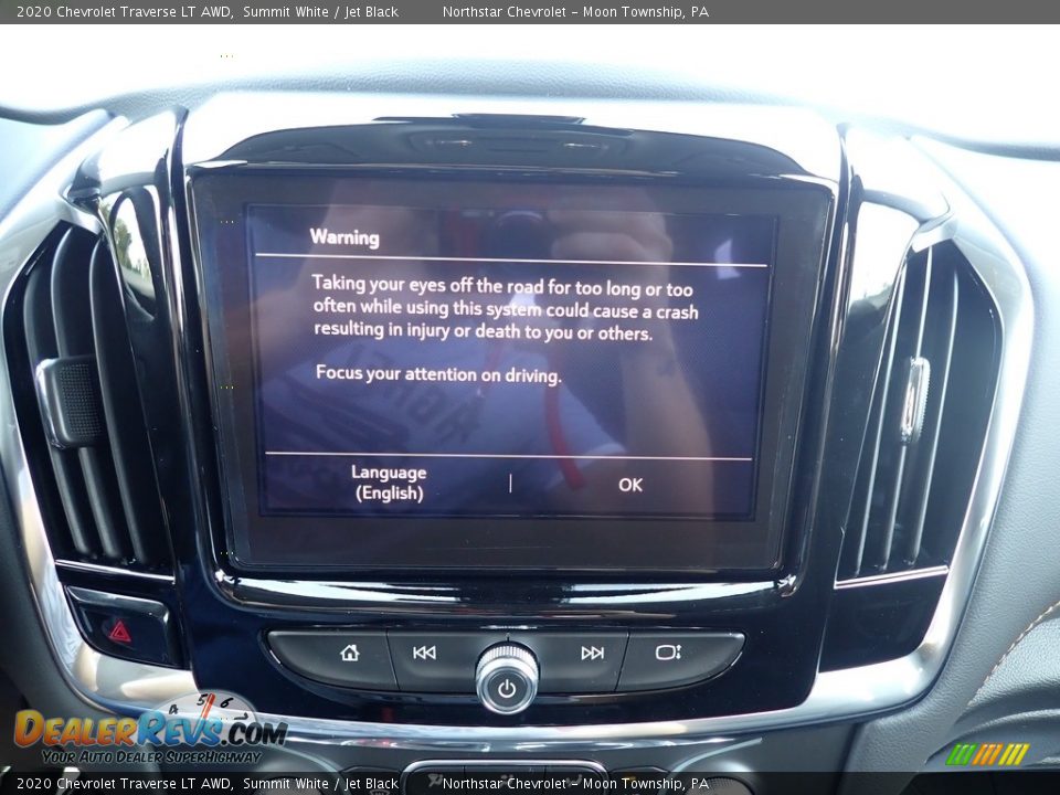 2020 Chevrolet Traverse LT AWD Summit White / Jet Black Photo #17