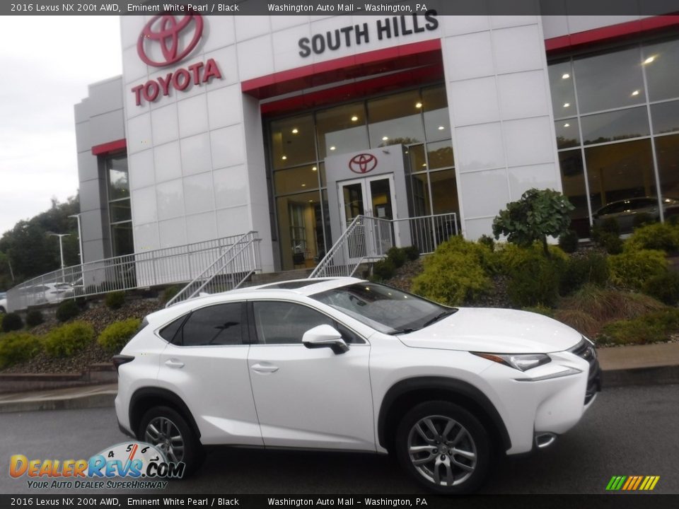 2016 Lexus NX 200t AWD Eminent White Pearl / Black Photo #2