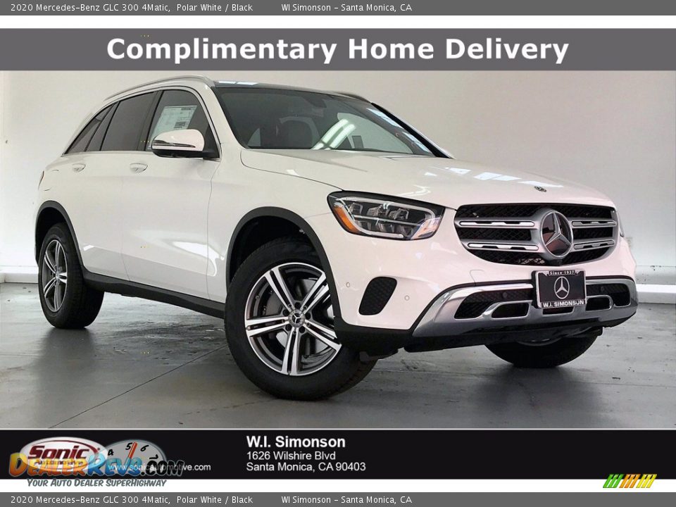 2020 Mercedes-Benz GLC 300 4Matic Polar White / Black Photo #1