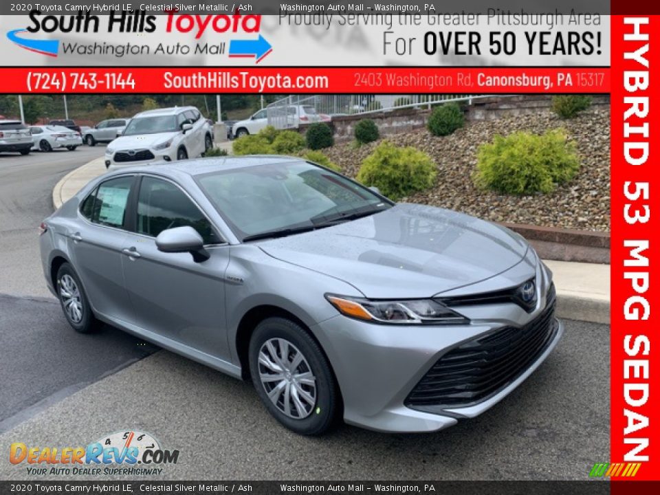 2020 Toyota Camry Hybrid LE Celestial Silver Metallic / Ash Photo #1