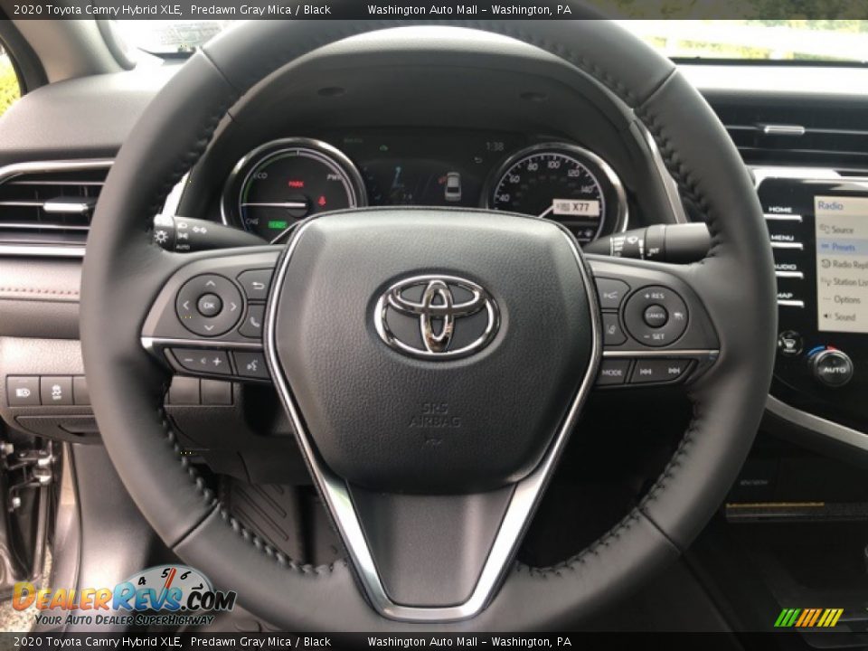 2020 Toyota Camry Hybrid XLE Steering Wheel Photo #9