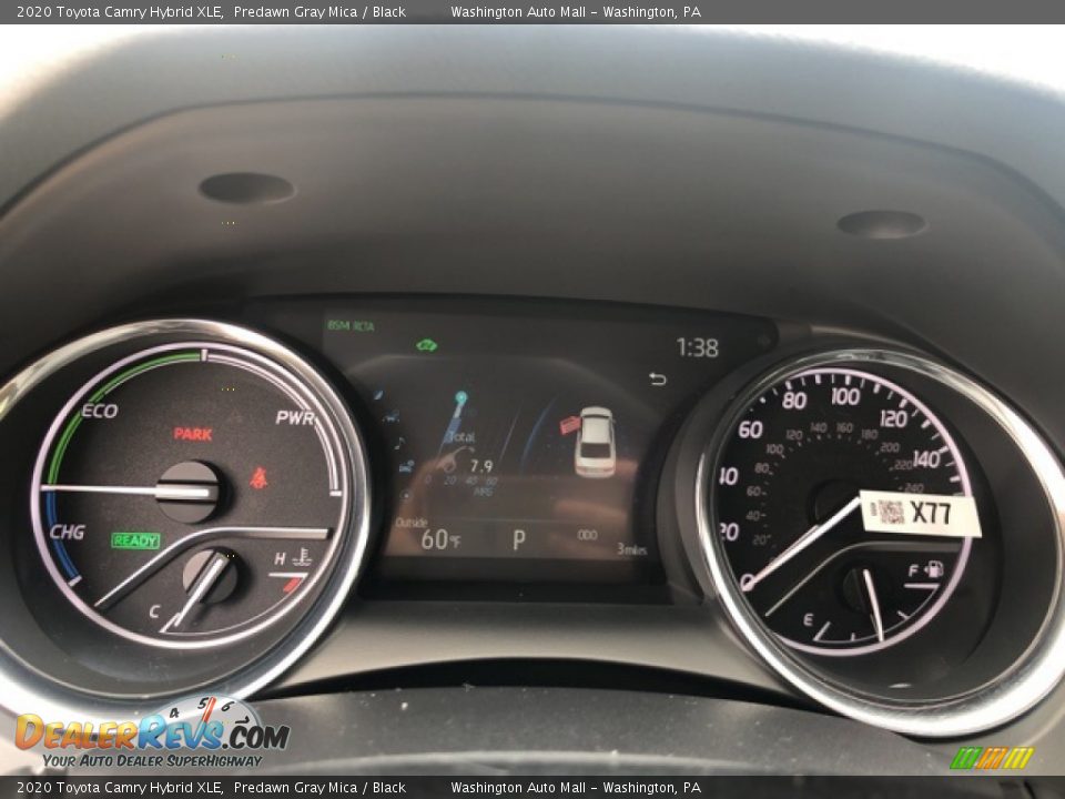 2020 Toyota Camry Hybrid XLE Gauges Photo #14