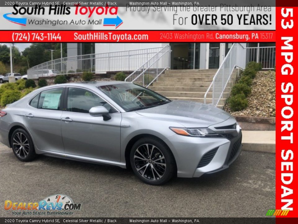 2020 Toyota Camry Hybrid SE Celestial Silver Metallic / Black Photo #1