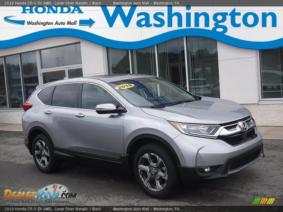 2019 Honda CR-V EX AWD Lunar Silver Metallic / Black Photo #1