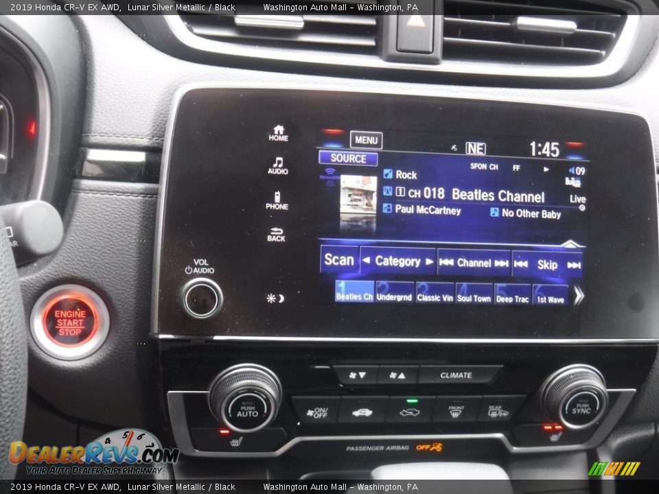 2019 Honda CR-V EX AWD Lunar Silver Metallic / Black Photo #17