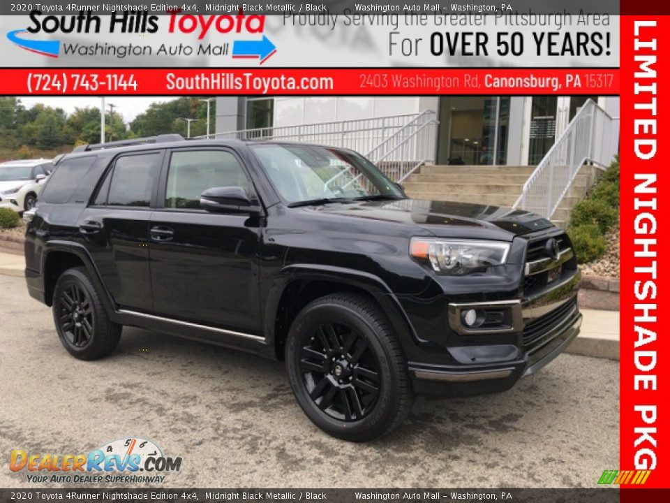 2020 Toyota 4Runner Nightshade Edition 4x4 Midnight Black Metallic / Black Photo #1