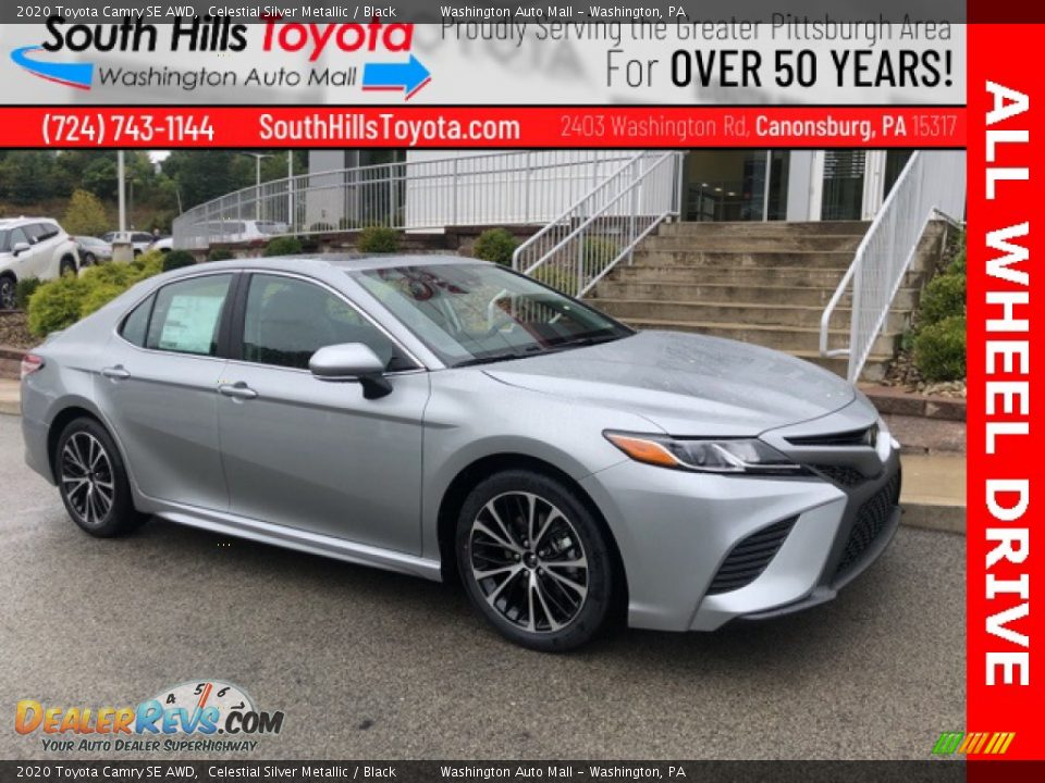 2020 Toyota Camry SE AWD Celestial Silver Metallic / Black Photo #1