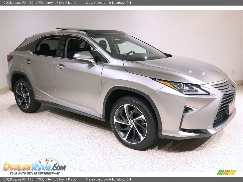 2018 Lexus RX 450h AWD Atomic Silver / Black Photo #1