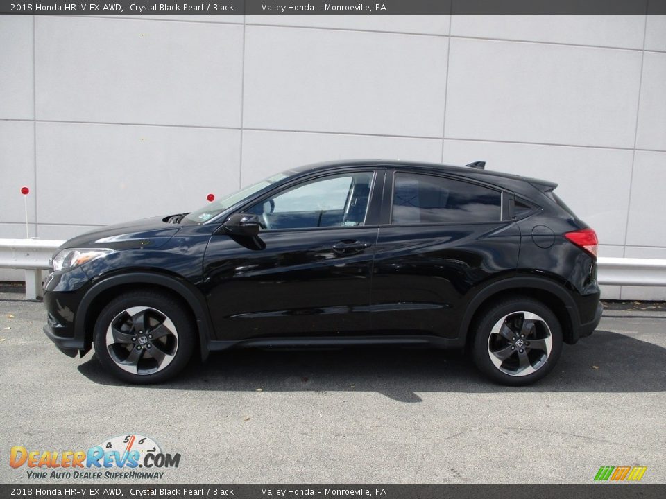 2018 Honda HR-V EX AWD Crystal Black Pearl / Black Photo #2