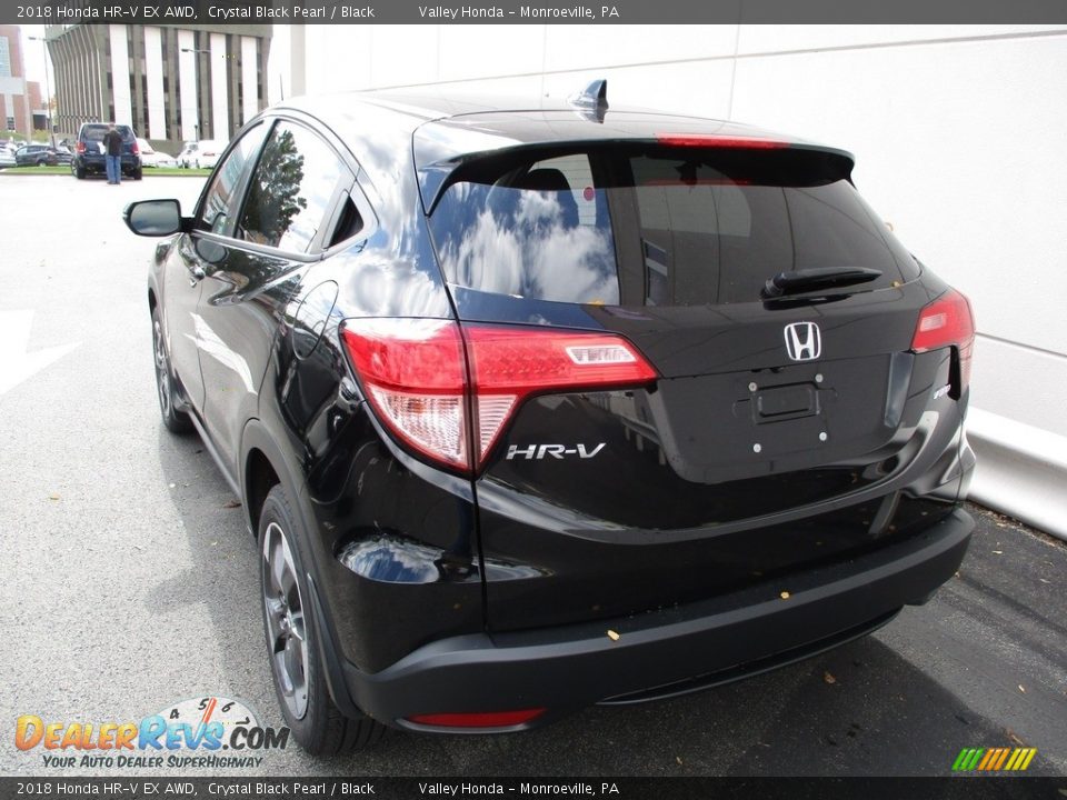 2018 Honda HR-V EX AWD Crystal Black Pearl / Black Photo #3