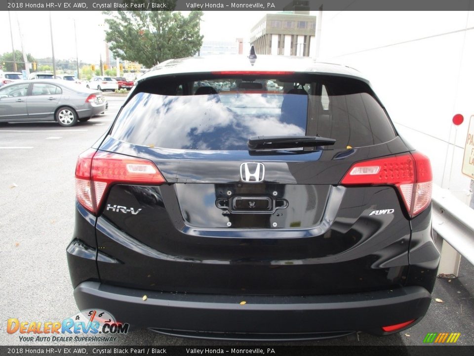 2018 Honda HR-V EX AWD Crystal Black Pearl / Black Photo #4