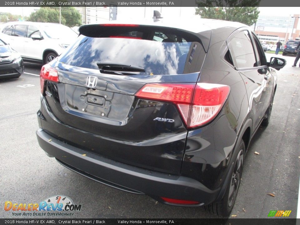 2018 Honda HR-V EX AWD Crystal Black Pearl / Black Photo #5