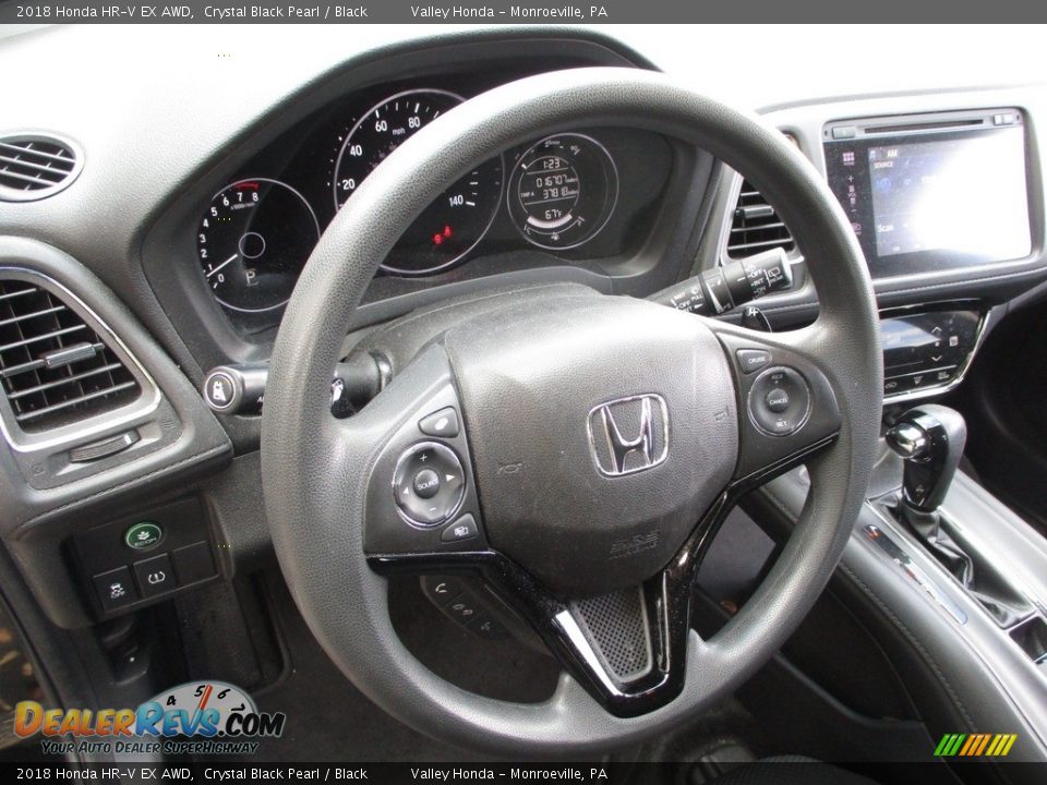 2018 Honda HR-V EX AWD Crystal Black Pearl / Black Photo #13