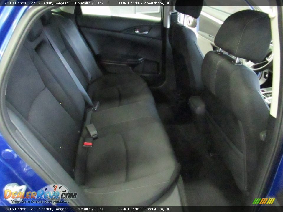 2018 Honda Civic EX Sedan Aegean Blue Metallic / Black Photo #19