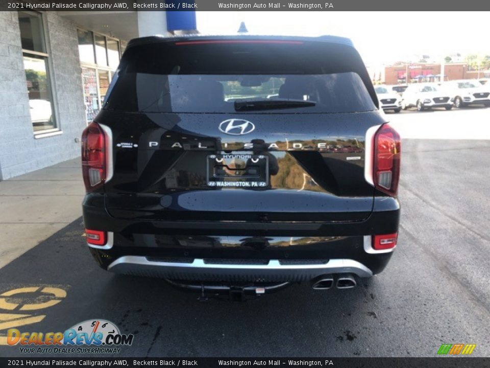 2021 Hyundai Palisade Calligraphy AWD Becketts Black / Black Photo #4