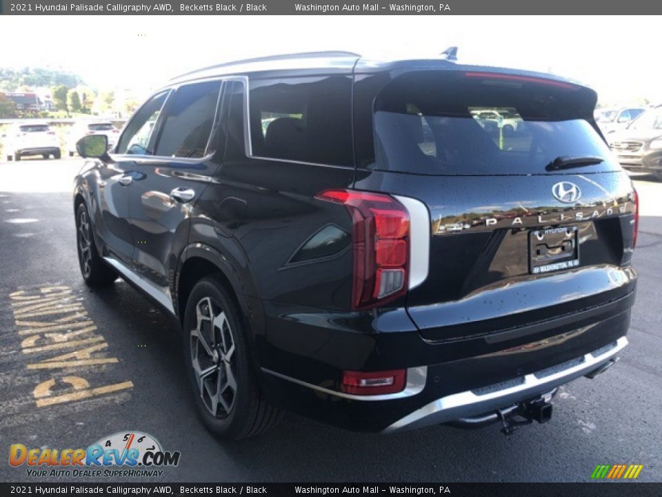 2021 Hyundai Palisade Calligraphy AWD Becketts Black / Black Photo #5