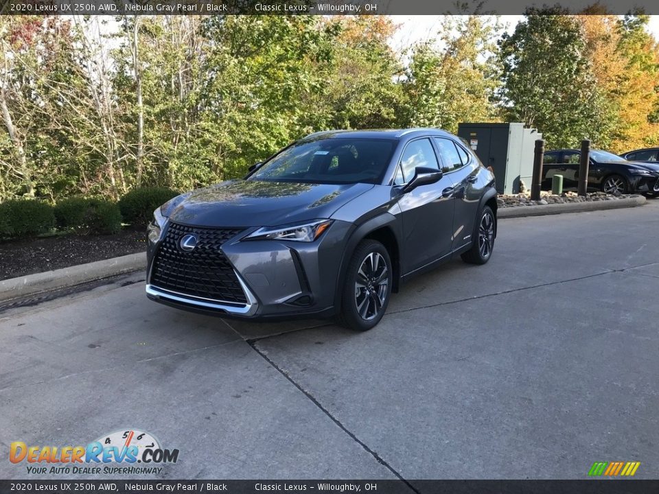 2020 Lexus UX 250h AWD Nebula Gray Pearl / Black Photo #1