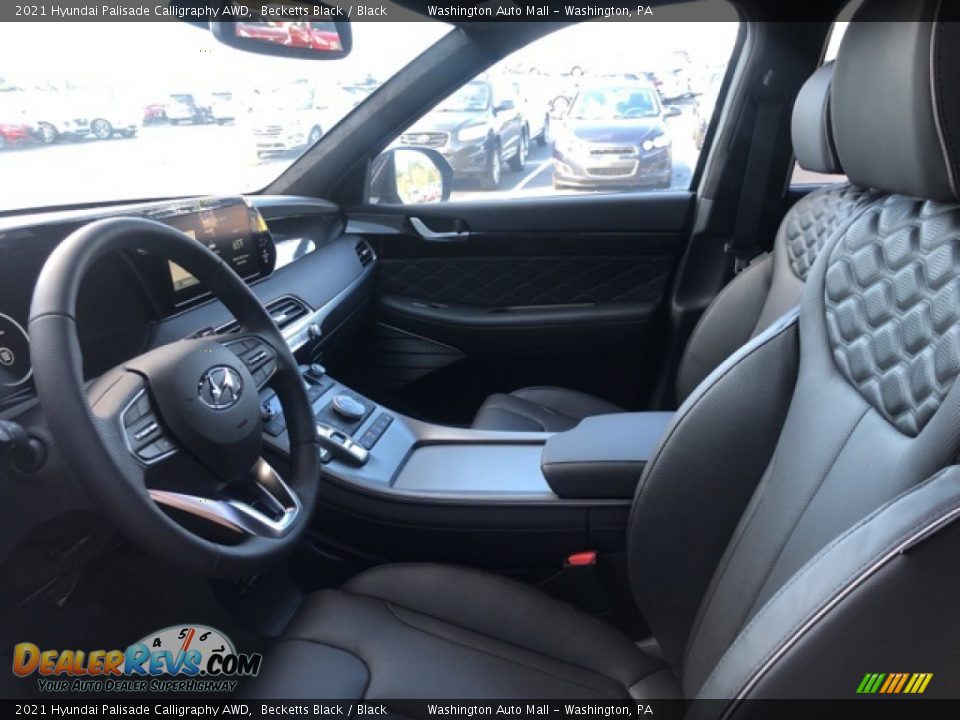 2021 Hyundai Palisade Calligraphy AWD Becketts Black / Black Photo #8
