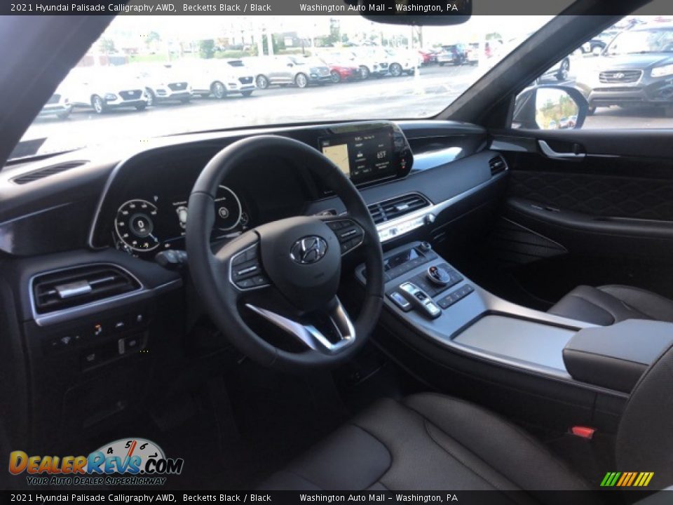 2021 Hyundai Palisade Calligraphy AWD Becketts Black / Black Photo #9