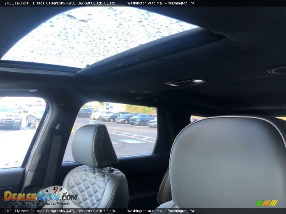 2021 Hyundai Palisade Calligraphy AWD Becketts Black / Black Photo #10