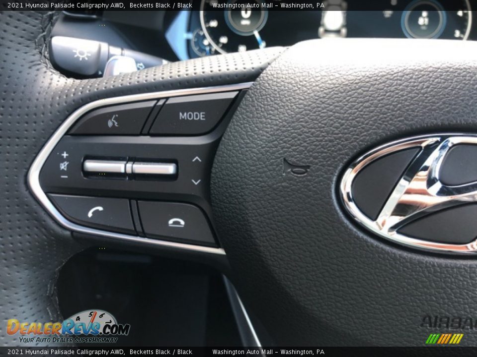 2021 Hyundai Palisade Calligraphy AWD Becketts Black / Black Photo #15
