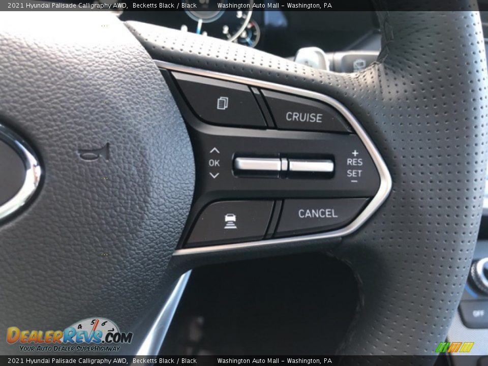 2021 Hyundai Palisade Calligraphy AWD Becketts Black / Black Photo #16