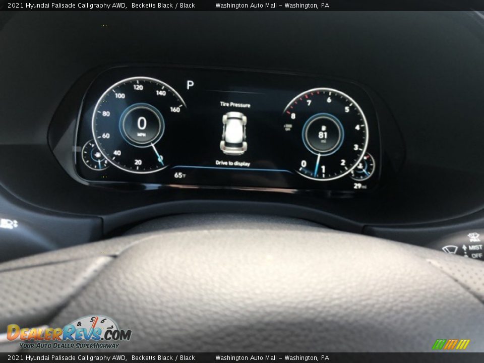 2021 Hyundai Palisade Calligraphy AWD Becketts Black / Black Photo #17