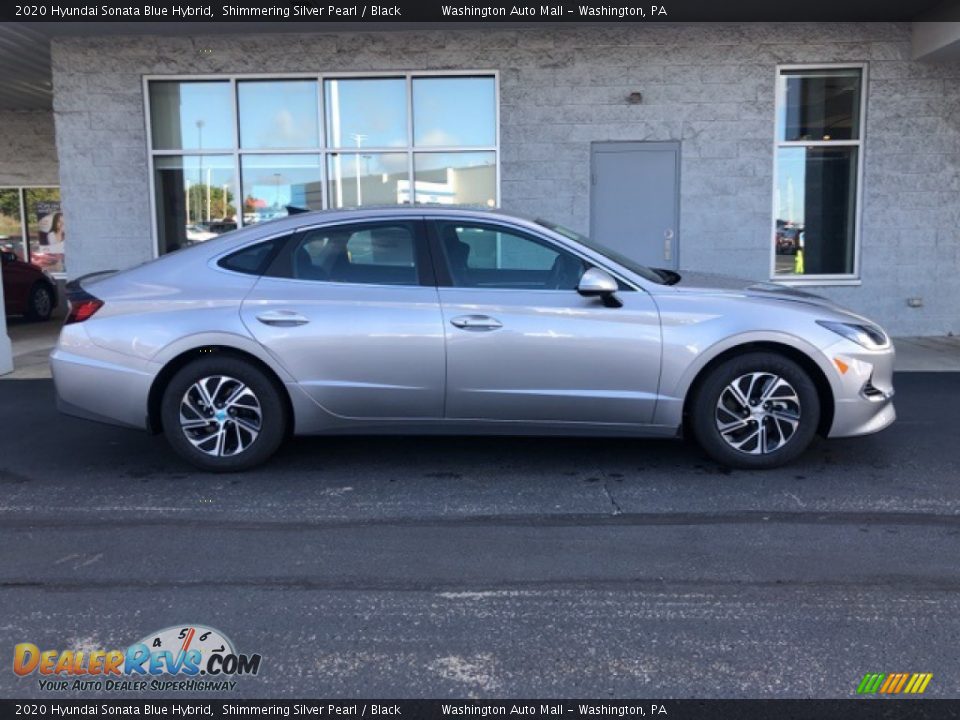 2020 Hyundai Sonata Blue Hybrid Shimmering Silver Pearl / Black Photo #3