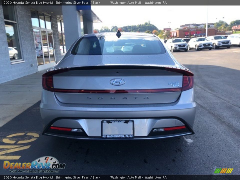 2020 Hyundai Sonata Blue Hybrid Shimmering Silver Pearl / Black Photo #4