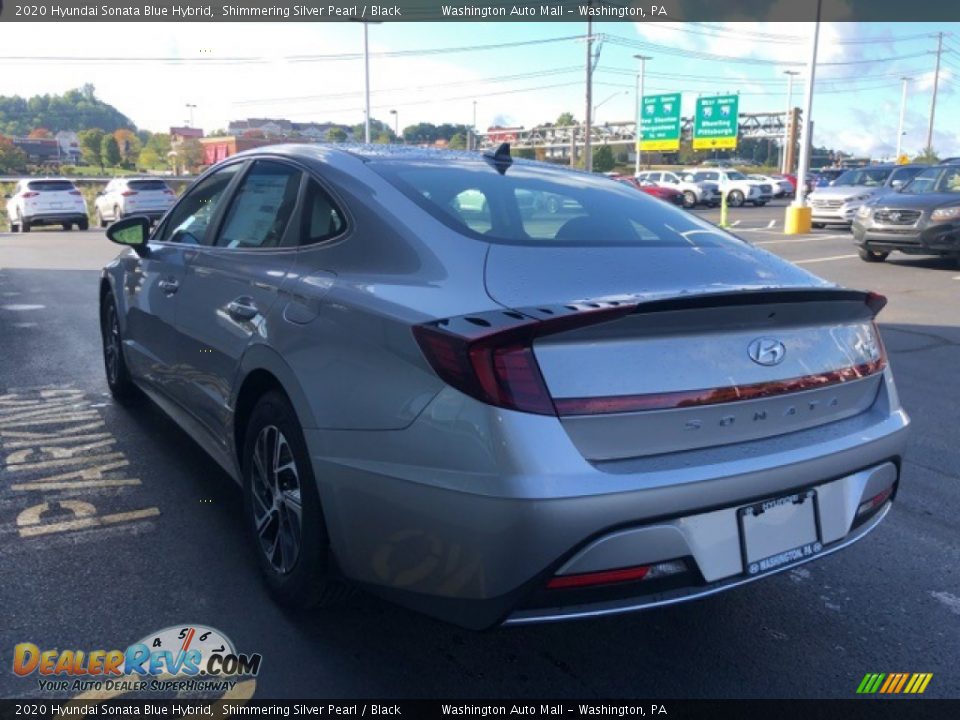 2020 Hyundai Sonata Blue Hybrid Shimmering Silver Pearl / Black Photo #5