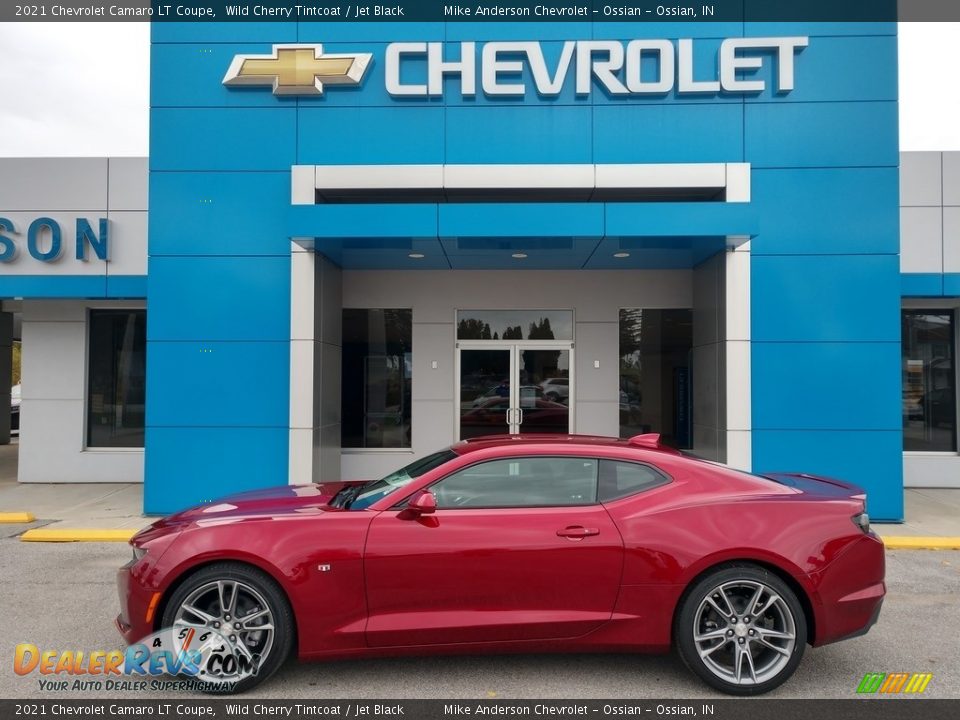 2021 Chevrolet Camaro LT Coupe Wild Cherry Tintcoat / Jet Black Photo #1