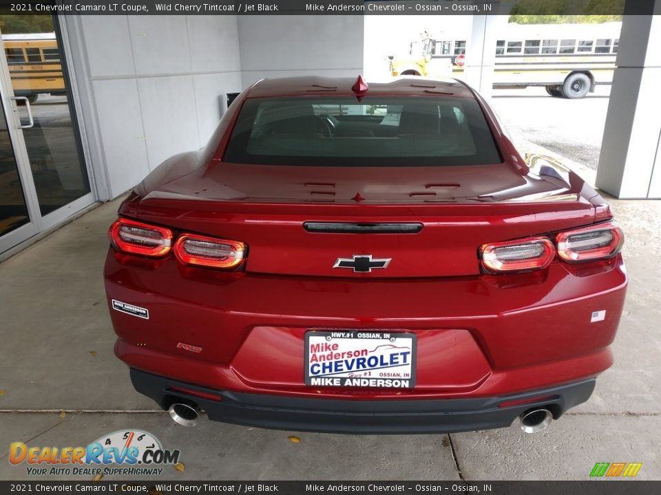 2021 Chevrolet Camaro LT Coupe Wild Cherry Tintcoat / Jet Black Photo #5