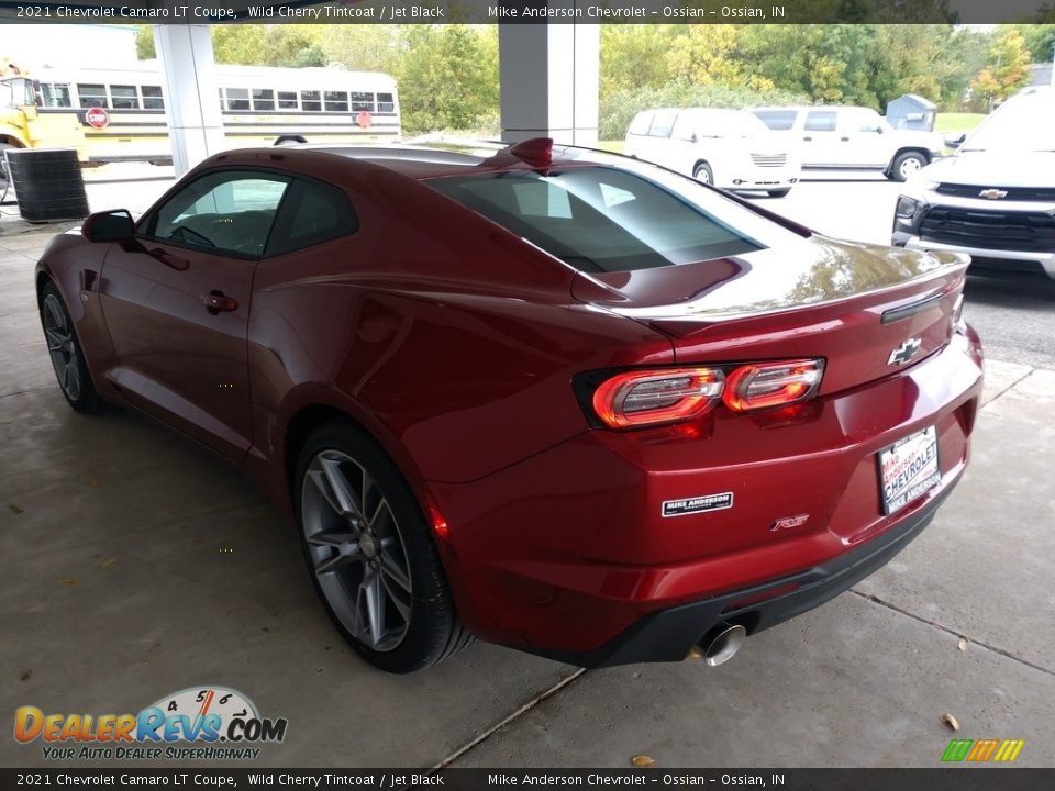 2021 Chevrolet Camaro LT Coupe Wild Cherry Tintcoat / Jet Black Photo #6