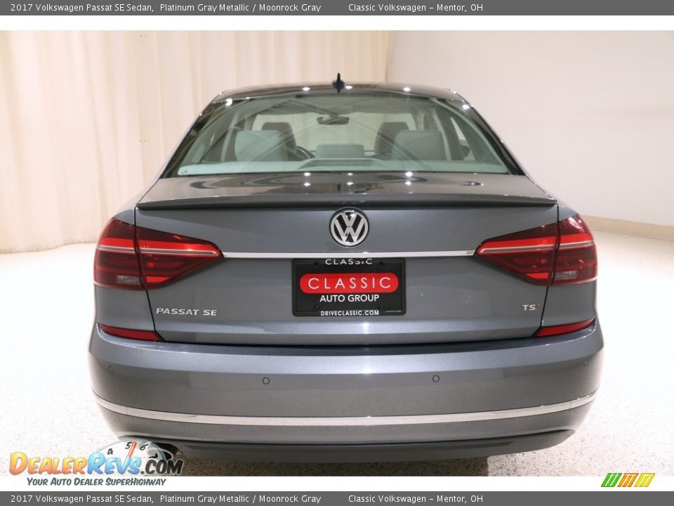 2017 Volkswagen Passat SE Sedan Platinum Gray Metallic / Moonrock Gray Photo #22