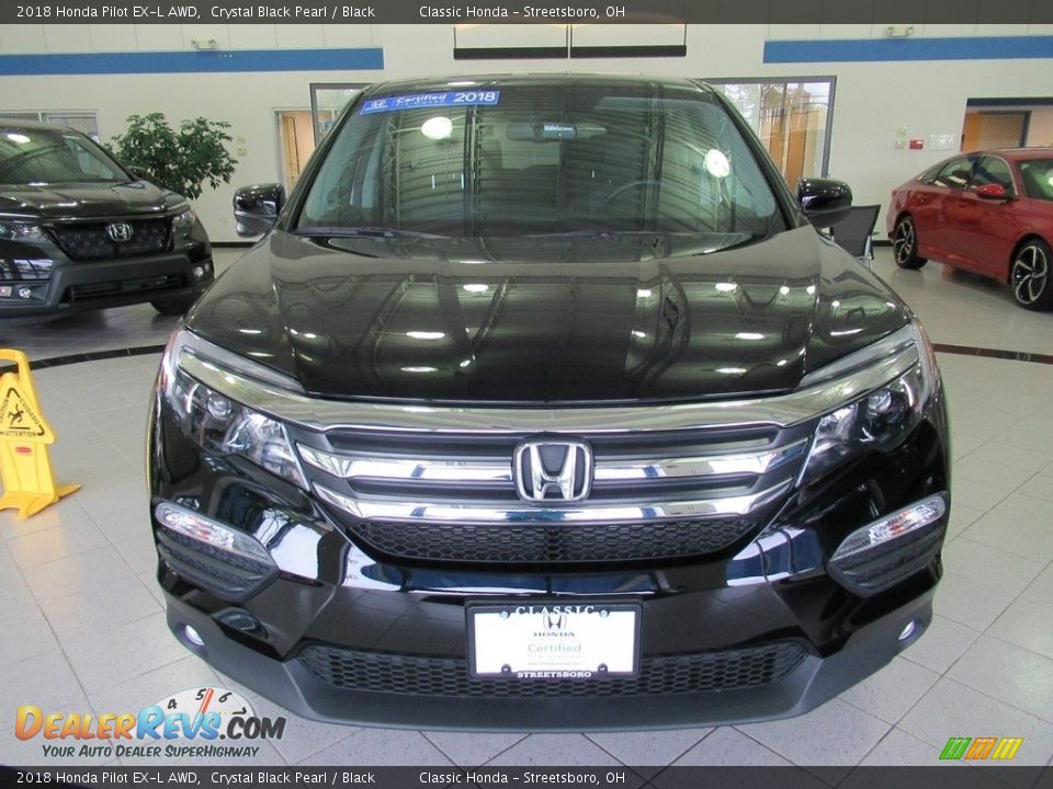 2018 Honda Pilot EX-L AWD Crystal Black Pearl / Black Photo #2