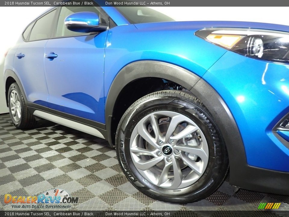 2018 Hyundai Tucson SEL Caribbean Blue / Black Photo #3