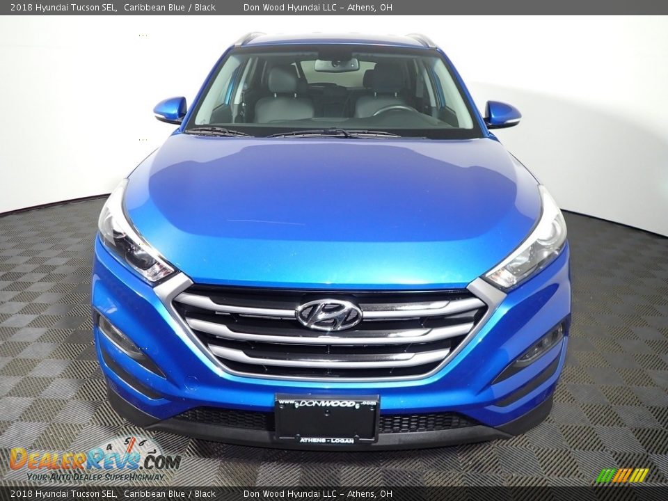 2018 Hyundai Tucson SEL Caribbean Blue / Black Photo #4